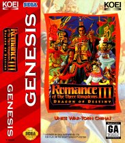Romance of the Three Kingdoms 3 -  Dragon of Destiny (Sega Mega Drive / Genesis (VGM))